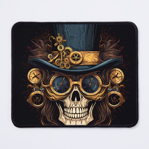 Item preview, "Clockwork Cadaver: Steampunk Skull Ensemble" designed and sold by Art-Vortex-fr.