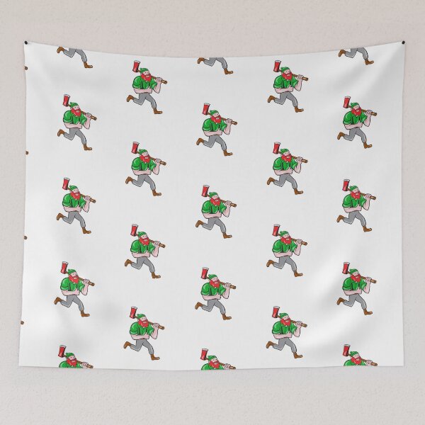 Item preview, Paul Bunyan Lumberjack Axe Running Cartoon designed and sold by Nova-hLeivghky.