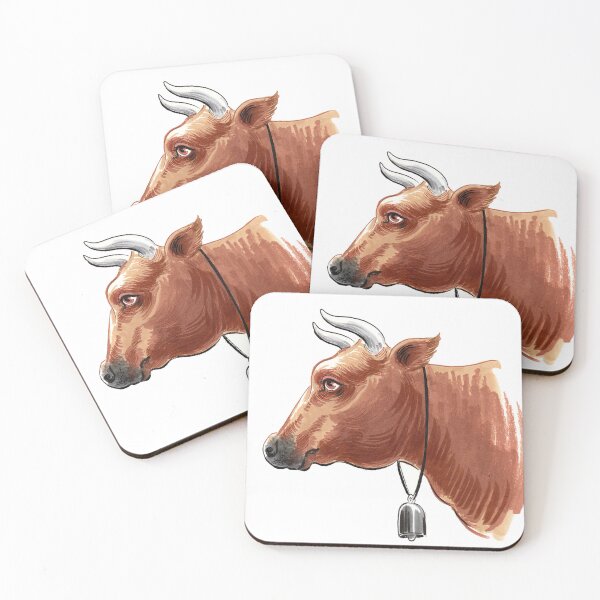 Item preview, Brown cow head designed and sold by AlexBlackSea.