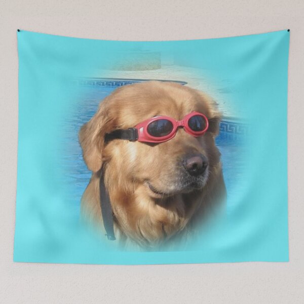 Item preview, Poolside Pup Vibes: Chillin' Like a Canine Boss designed and sold by Brownpants.