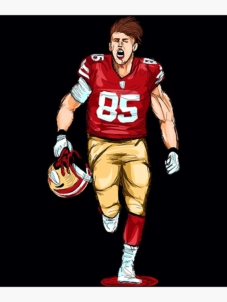 Kittle Jersey Red Poster for Sale by reevevi