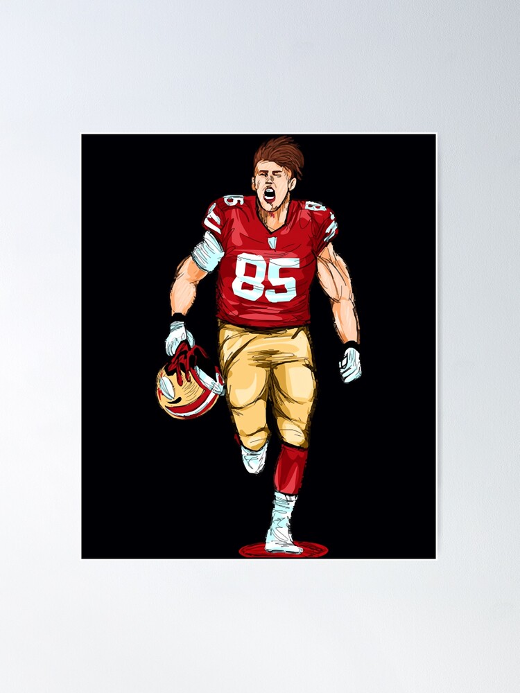 Kittle Jersey Red Poster for Sale by reevevi