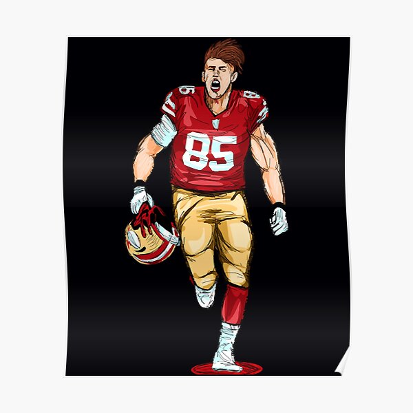 George Kittle San Francisco Poster Canvas Wrap Football -   Finland