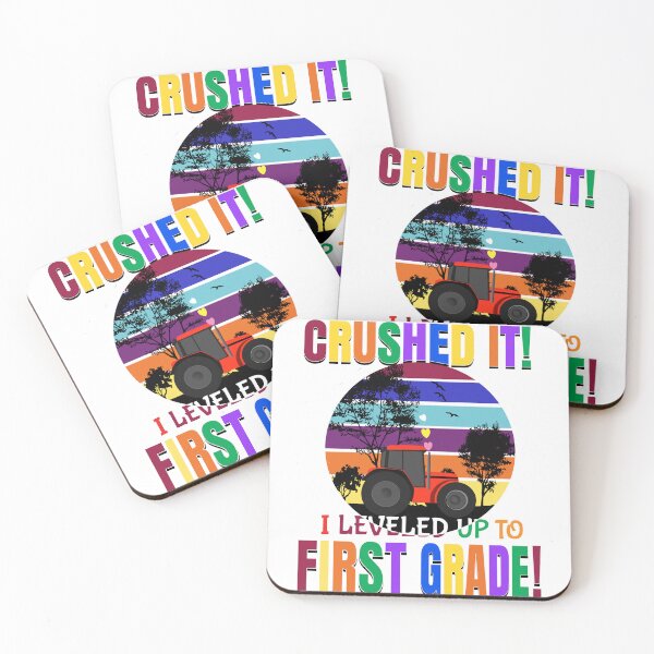 Item preview, Crushed it! I leveled up to first grade! designed and sold by TJHstudio.