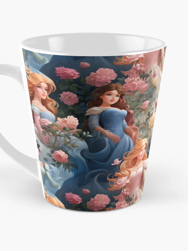 Thumbnail 3 of 4, Coffee Mug, Princesses Pattern 17 designed and sold by DigitalPatternx.