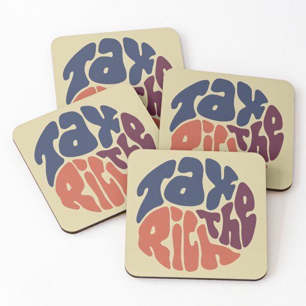 Item preview, Tax The Rich Groovy Word Art designed and sold by Unhinged Heather.