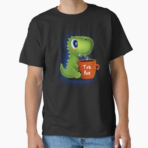 Item preview, TEA REX - cute and adorable baby t-rex drinking tea designed and sold by erion5k.