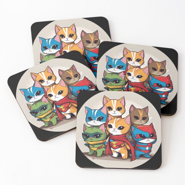 Item preview, Superhero Kittens designed and sold by AbsoluteA.