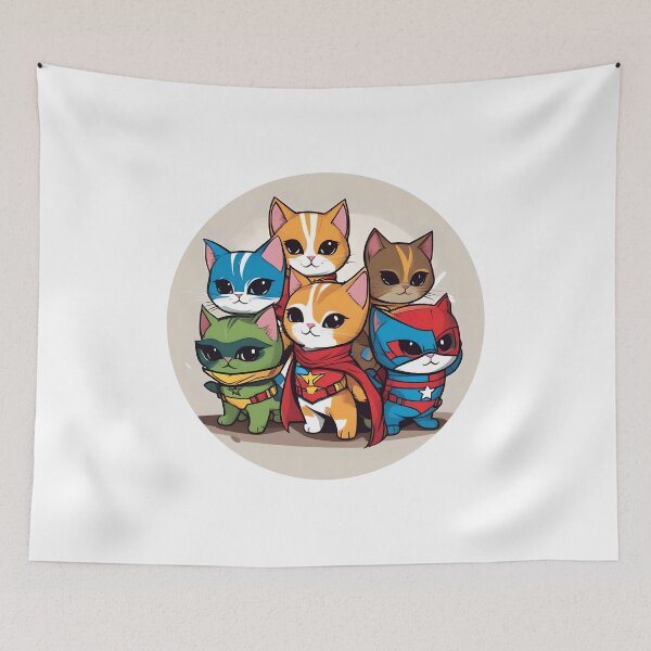 Item preview, Superhero Kittens designed and sold by AbsoluteA.