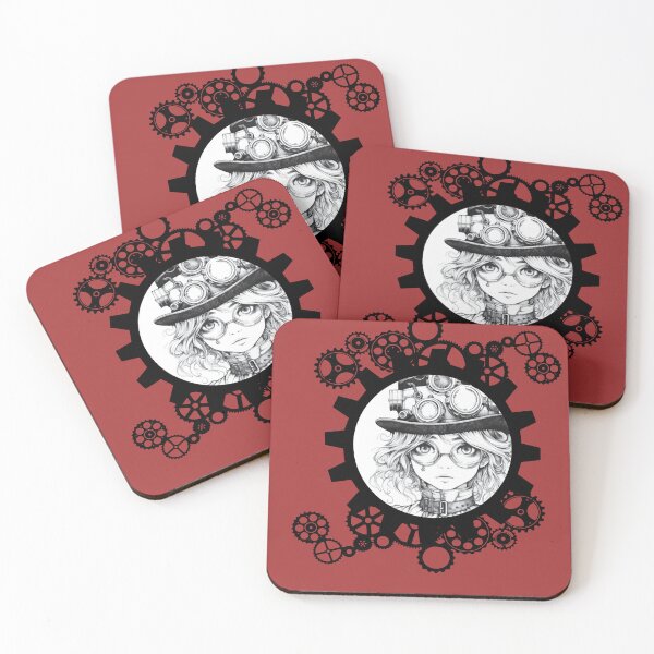Item preview, SteampunkGirl with Gears designed and sold by AmazingArtMandi.