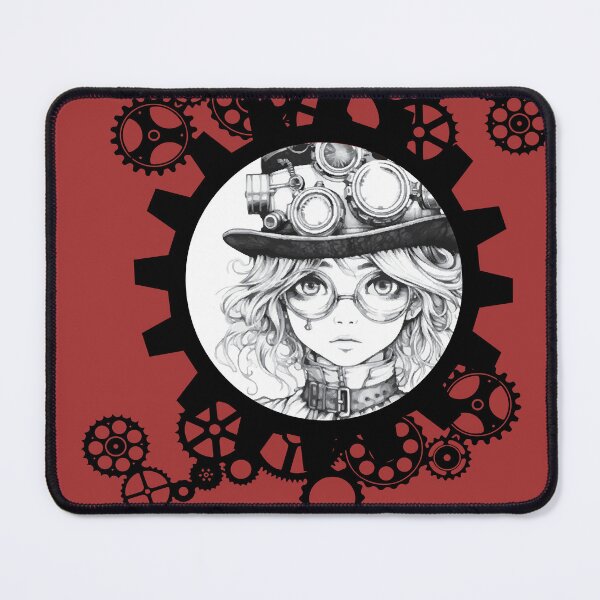 Item preview, SteampunkGirl with Gears designed and sold by AmazingArtMandi.