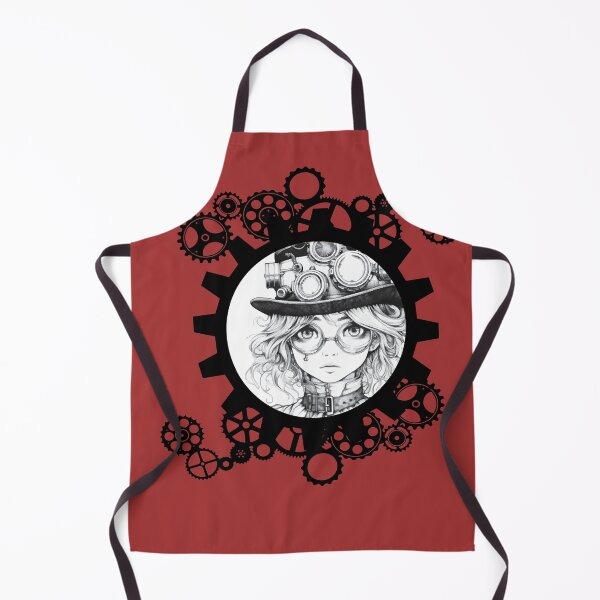 Item preview, SteampunkGirl with Gears designed and sold by AmazingArtMandi.