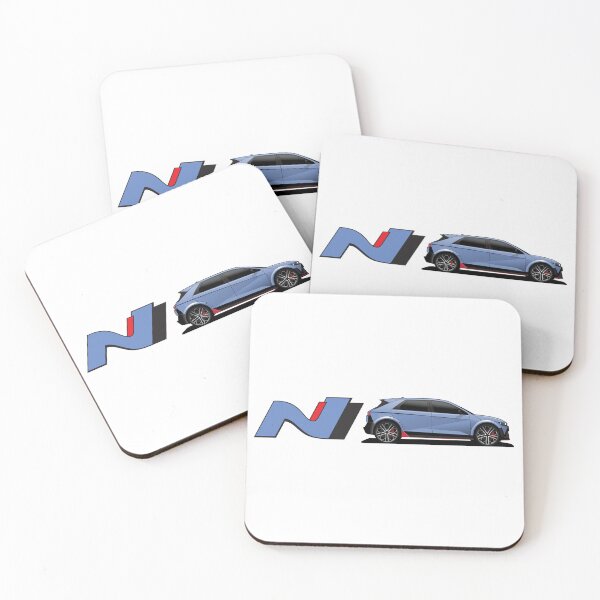Item preview, Ioniq 5 N line blue illustration designed and sold by blackdogshop.