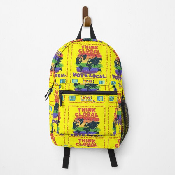 Item preview, PMD01029 Progressive Movement Designs Think Global Vote Local design shows you support democracy and progressive goals for Progressives Democrats Independents Liberals Feminists LGBTQ designed and sold by ProgressiveLeft.