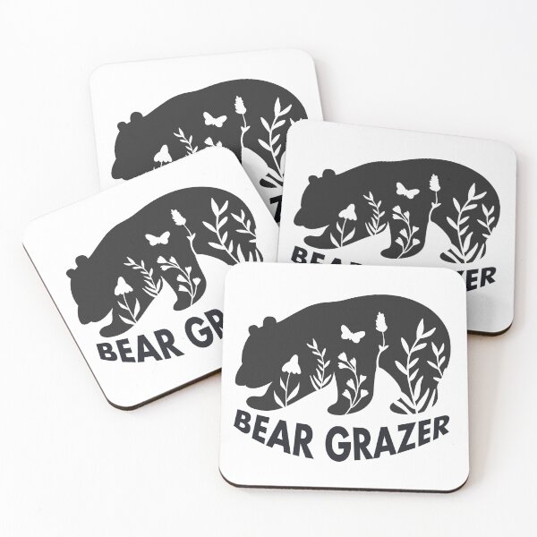 Item preview, Bear Grazer T shirt  Black & White  designed and sold by PodXDesigns.