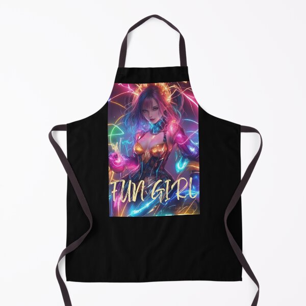 Item preview, Fun girl, with electric colorful back ground designed and sold by PlanetMarker.