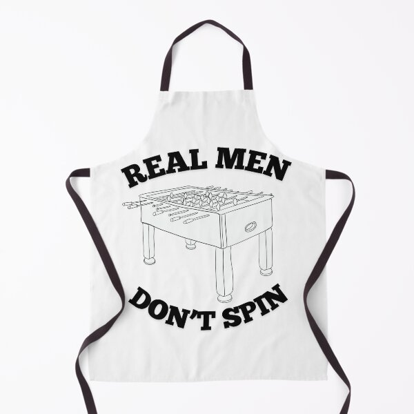 Item preview, Funny College Foosball - Real Men Don’t Spin designed and sold by emmkdesigns.