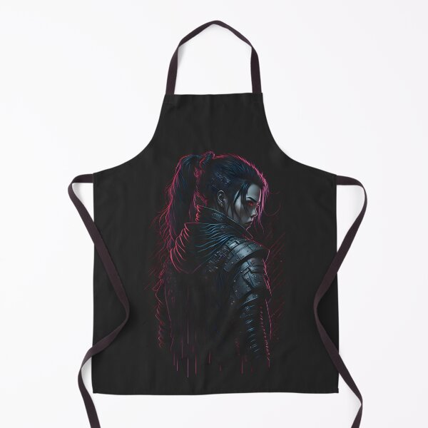 Item preview, Cyberpunk Woman Ninja Kunoichi Shinobi Japanese Design designed and sold by MoxieVibe.
