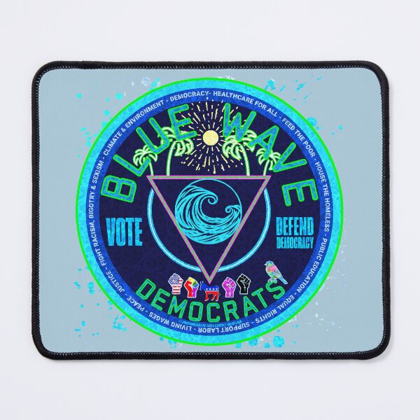 Item preview, PMD01030 Progressive Movement Designs Blue Wave Democrats design shows you support Democrats Joe Biden human rights democracy progressive goals for Democrats designed and sold by ProgressiveLeft.