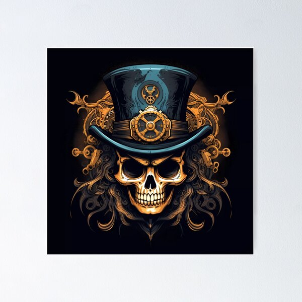 Item preview, "Clockwork Cadaver: Steampunk Skull Ensemble" designed and sold by Art-Vortex-fr.