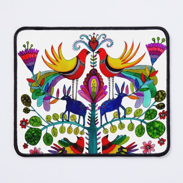 Item preview, Vibrant Otomi Birt Art designed and sold by khachiche.