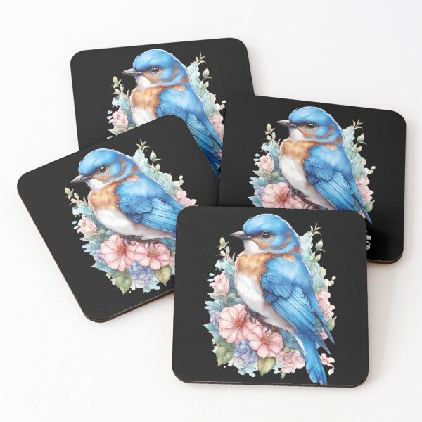 Item preview, Whimsical Bluebird Art designed and sold by Mechanical-Artt.
