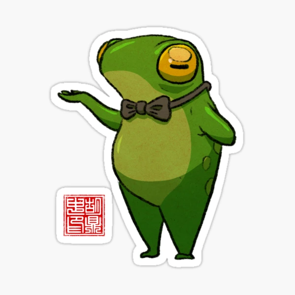 Frog Cottagecore Sticker – Big Moods