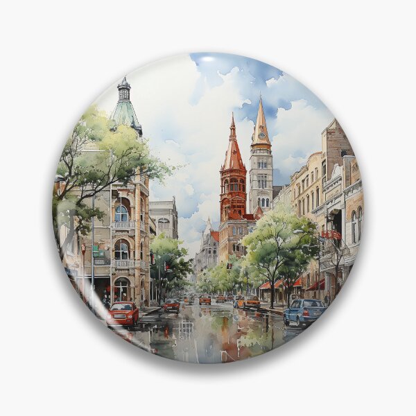Item preview, Texan Townscape designed and sold by CastleBySea.