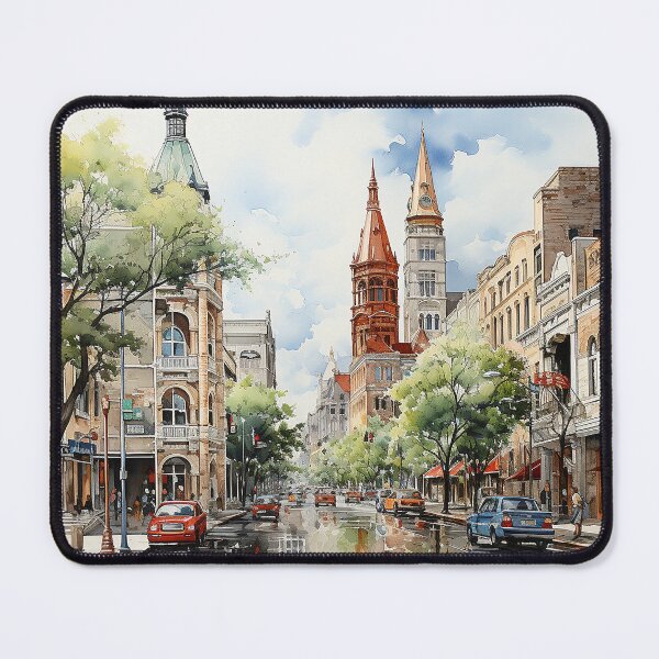 Item preview, Texan Townscape designed and sold by CastleBySea.