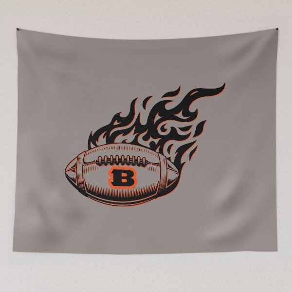 Item preview, Cincinnati Bengals Football On Fire designed and sold by CarleLS.