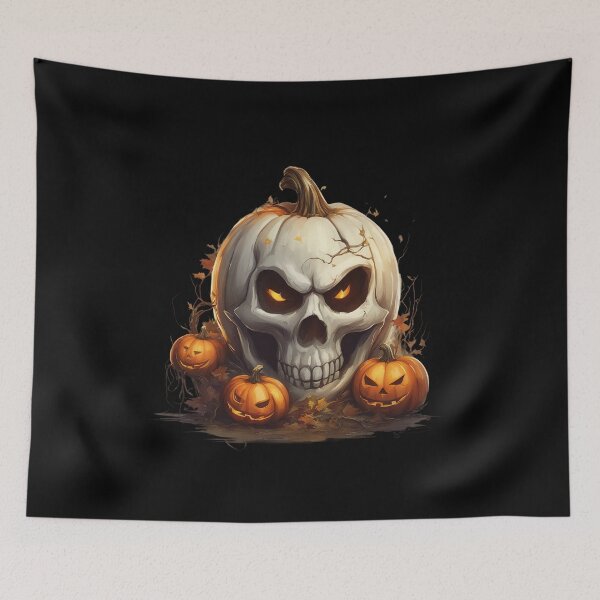 Item preview, Hallowen Pumpkin Skull designed and sold by FrozenPolarBear.