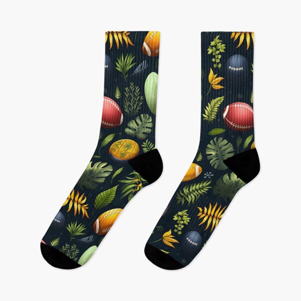 Item preview, Football Kickoff Season—Balls wrapped in Autumn Leaves and Green Balls that have seeds that you can eat. They don’t call them Fantasy Footballs for nothing. Autumn Design, Fall Fashion. designed and sold by ignasirus.