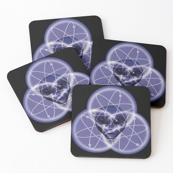 Item preview, Grey Alien on Atoms designed and sold by KateVanFloofno1.