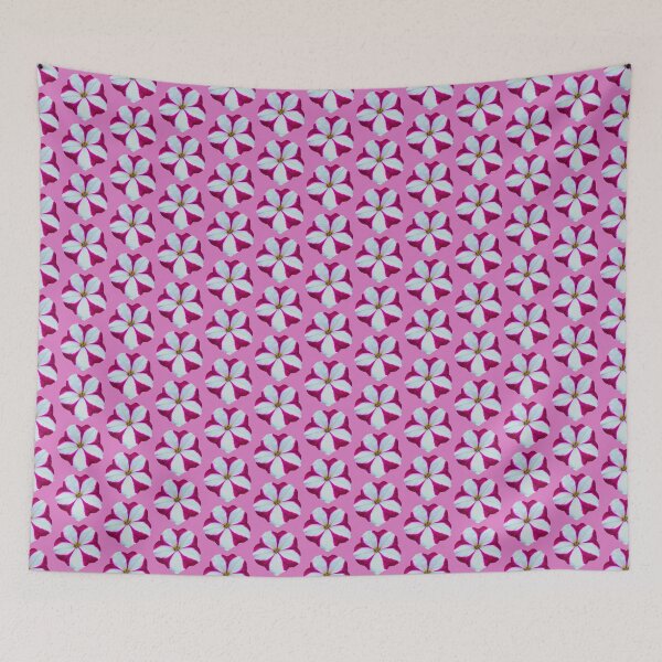 Item preview, Petunia rosa y blanca - fondo rosa designed and sold by Louise-Mae.