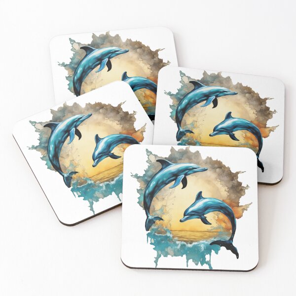 Item preview, Ocean Serenade: Dolphin Dreams designed and sold by Pug Life Prints.