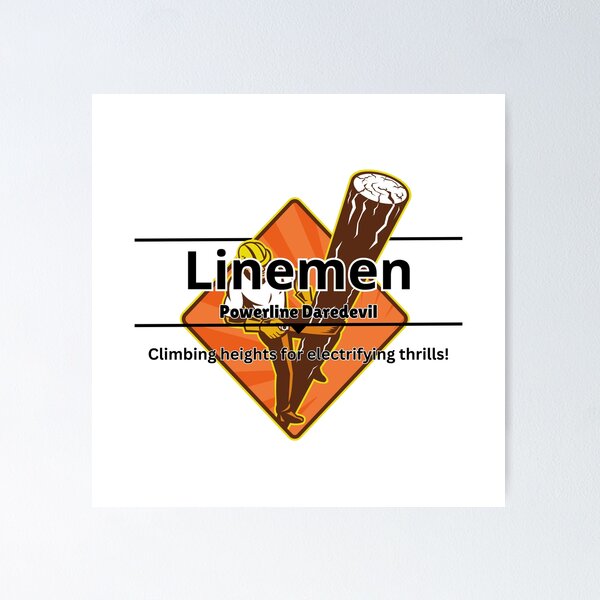 Item preview, Linemen Funny Designs designed and sold by DesignXBecky.
