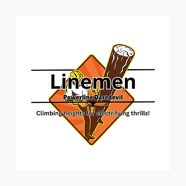 Item preview, Linemen Funny Designs designed and sold by DesignXBecky.