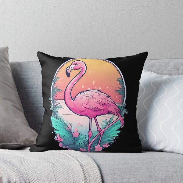 Item preview, Graceful Flamingo Watercolor Painting designed and sold by Mechanical-Artt.