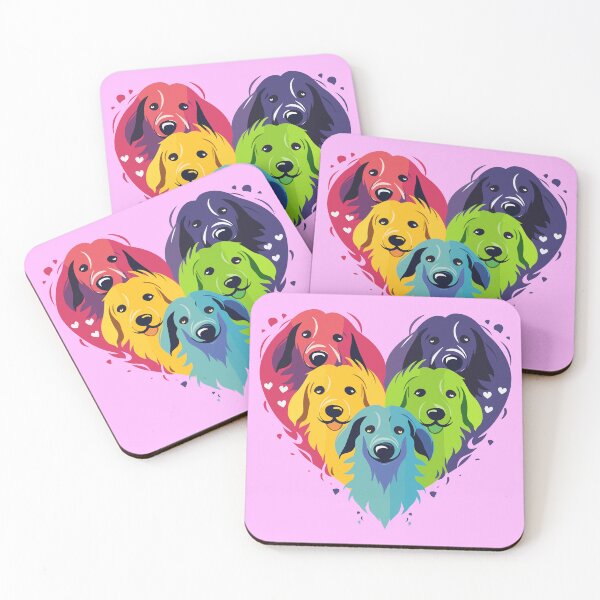 Item preview, Color Dog Heart (2) designed and sold by atzek.