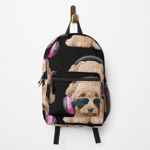 Item preview, Labradoodle mix puppy listening to music. designed and sold by melyD74.