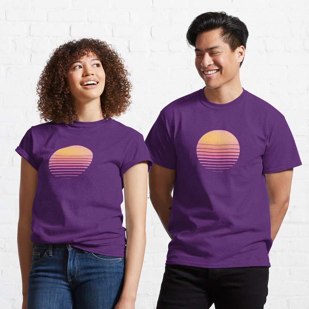 Vaporwave Sun - Outrun/Synthwave/Retro Classic T-Shirt
