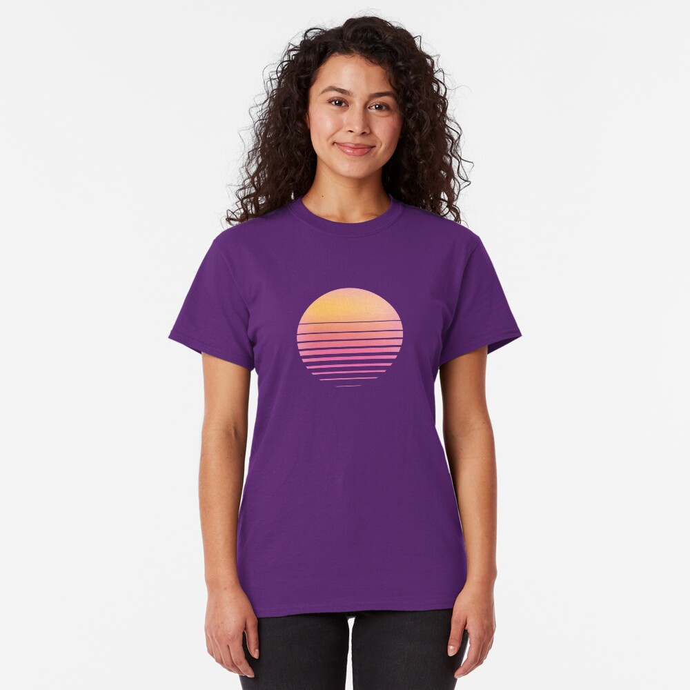 Vaporwave Sun - Outrun/Synthwave/Retro Classic T-Shirt