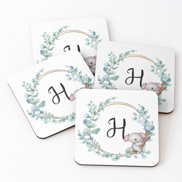 Item preview, Monogram Letter H | Koala Design designed and sold by JustSeasons.