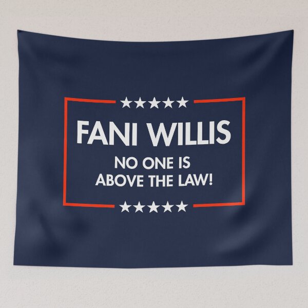 Item preview, Fani Willis - No One is Above the Law (bold blue) designed and sold by Thelittlelord.
