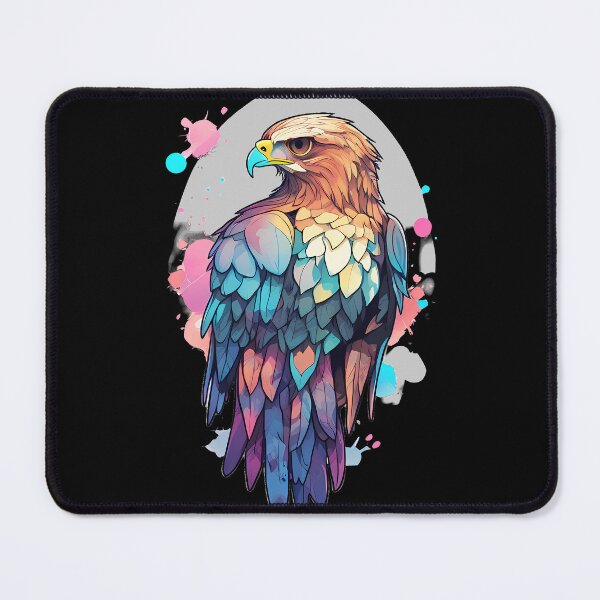 Item preview, Vibrant Hawk Portrait designed and sold by Mechanical-Artt.