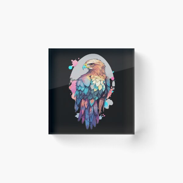 Item preview, Vibrant Hawk Portrait designed and sold by Mechanical-Artt.