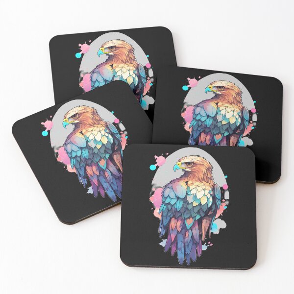 Item preview, Vibrant Hawk Portrait designed and sold by Mechanical-Artt.