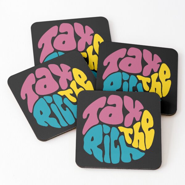 Item preview, Tax The Rich Groovy Word Art designed and sold by Unhinged Heather.
