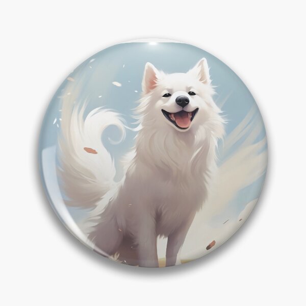 Item preview, White Dog Samojed Art Style designed and sold by Lajon97.