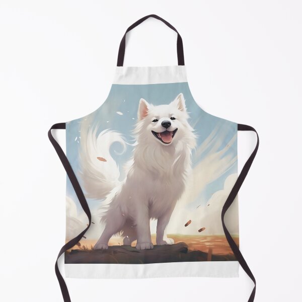Item preview, White Dog Samojed Art Style designed and sold by Lajon97.